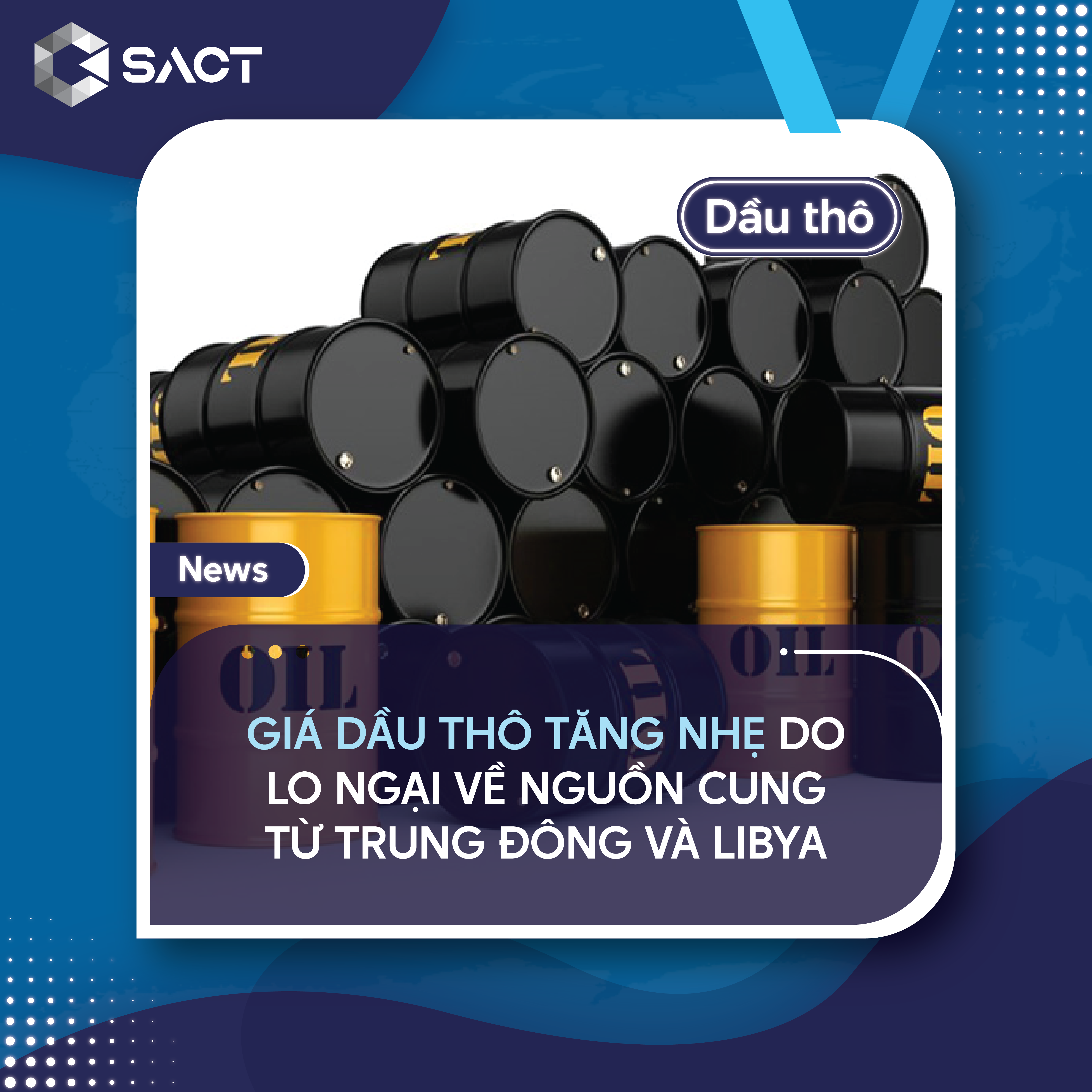 Giá dầu thô WTI tương lai đã tăng lên khoảng 74 USD/thùng 