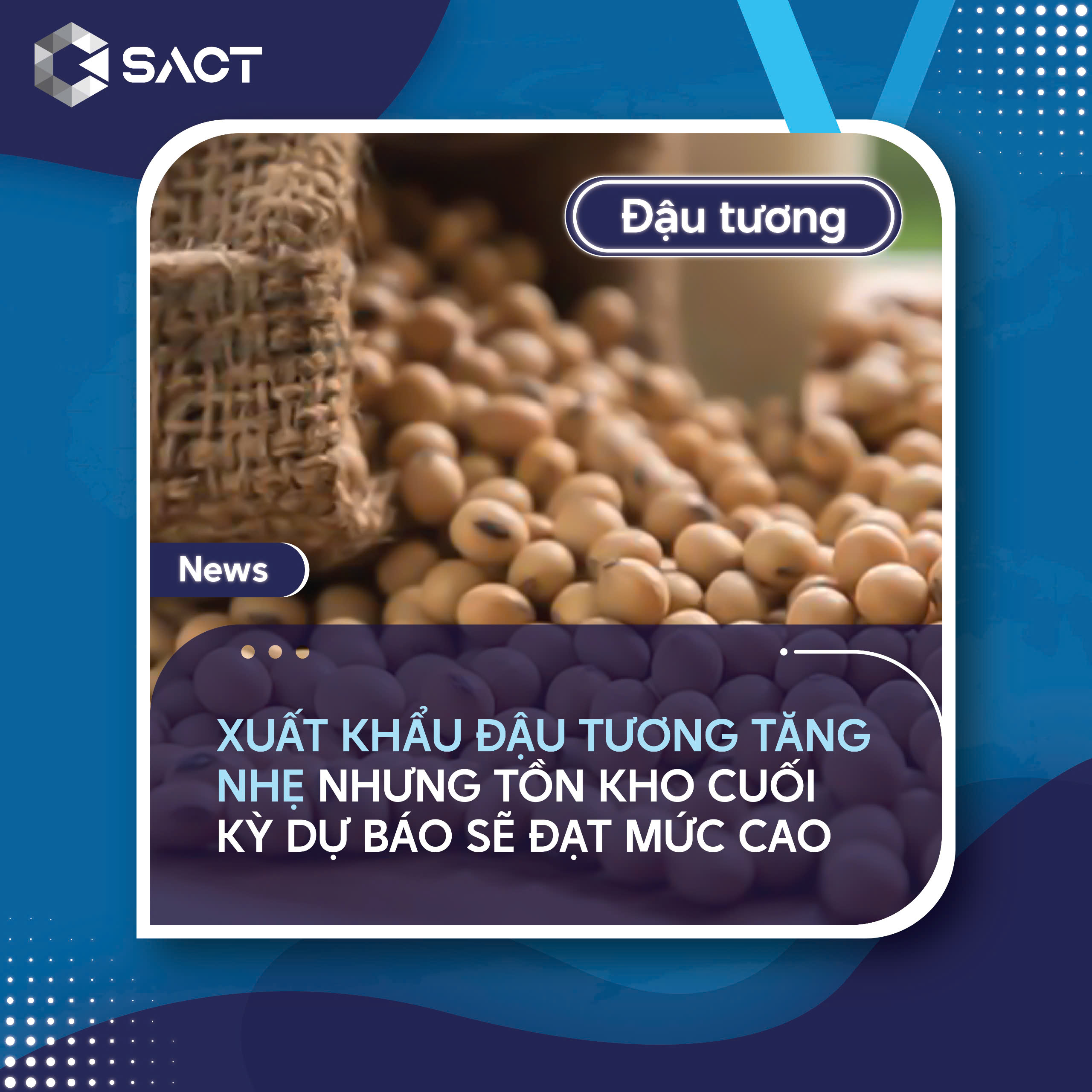 Báo cáo kiểm tra đậu tương tuần này tăng so với tuần trước