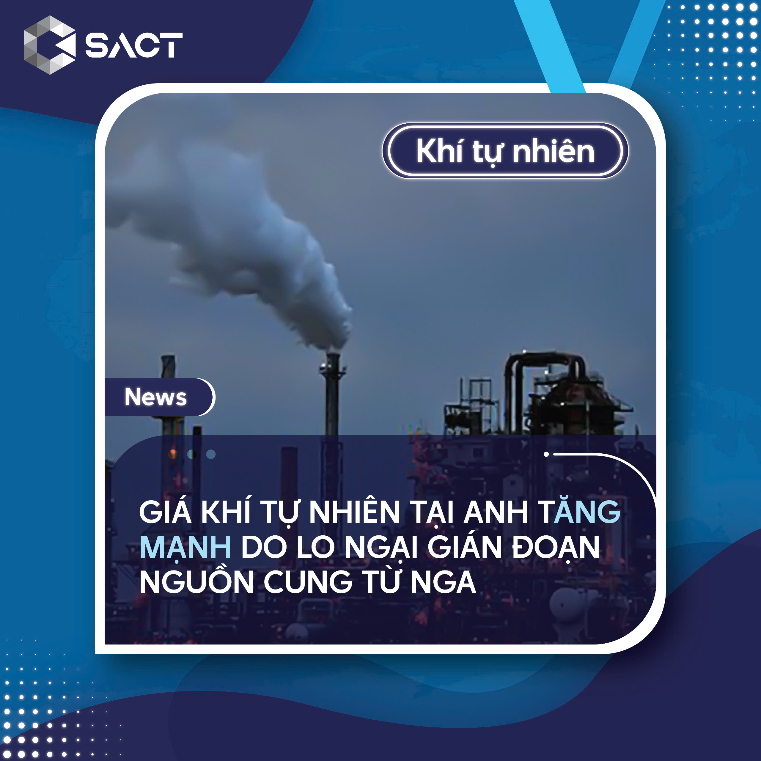 Giá khí đốt tự nhiên tại Vương quốc Anh đã ổn định quanh mức 94 pence/therm