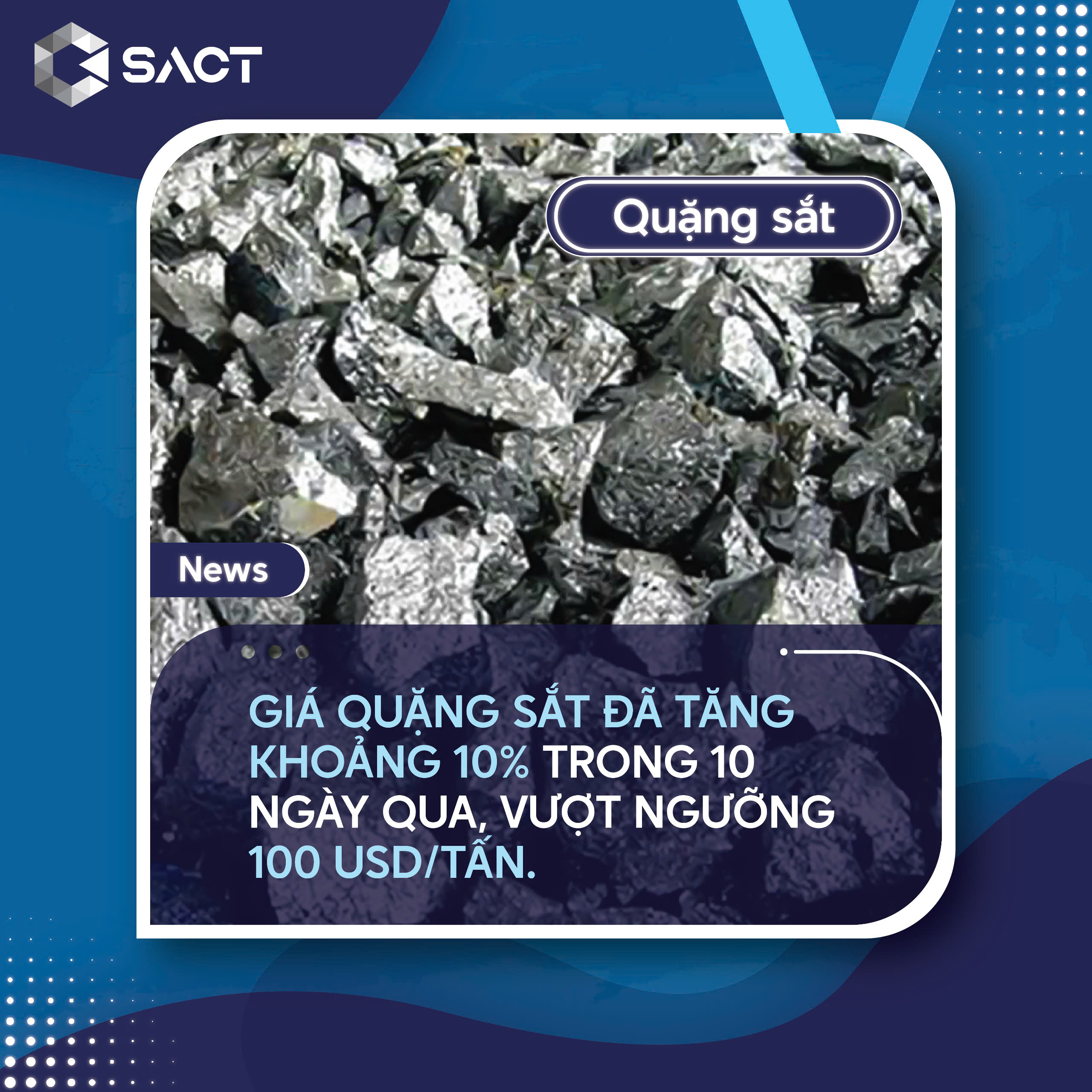 Giá quặng sắt vẫn giảm hơn 25% trong năm nay do hoạt động xây dựng suy giảm tại Trung Quốc