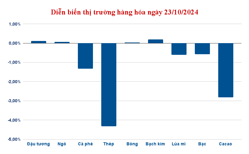 dien bien thi truong hang hoa ngay 23 10 2024