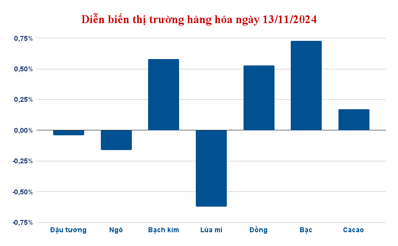 dien bien thi truong hang hoa ngay 13 11 2024