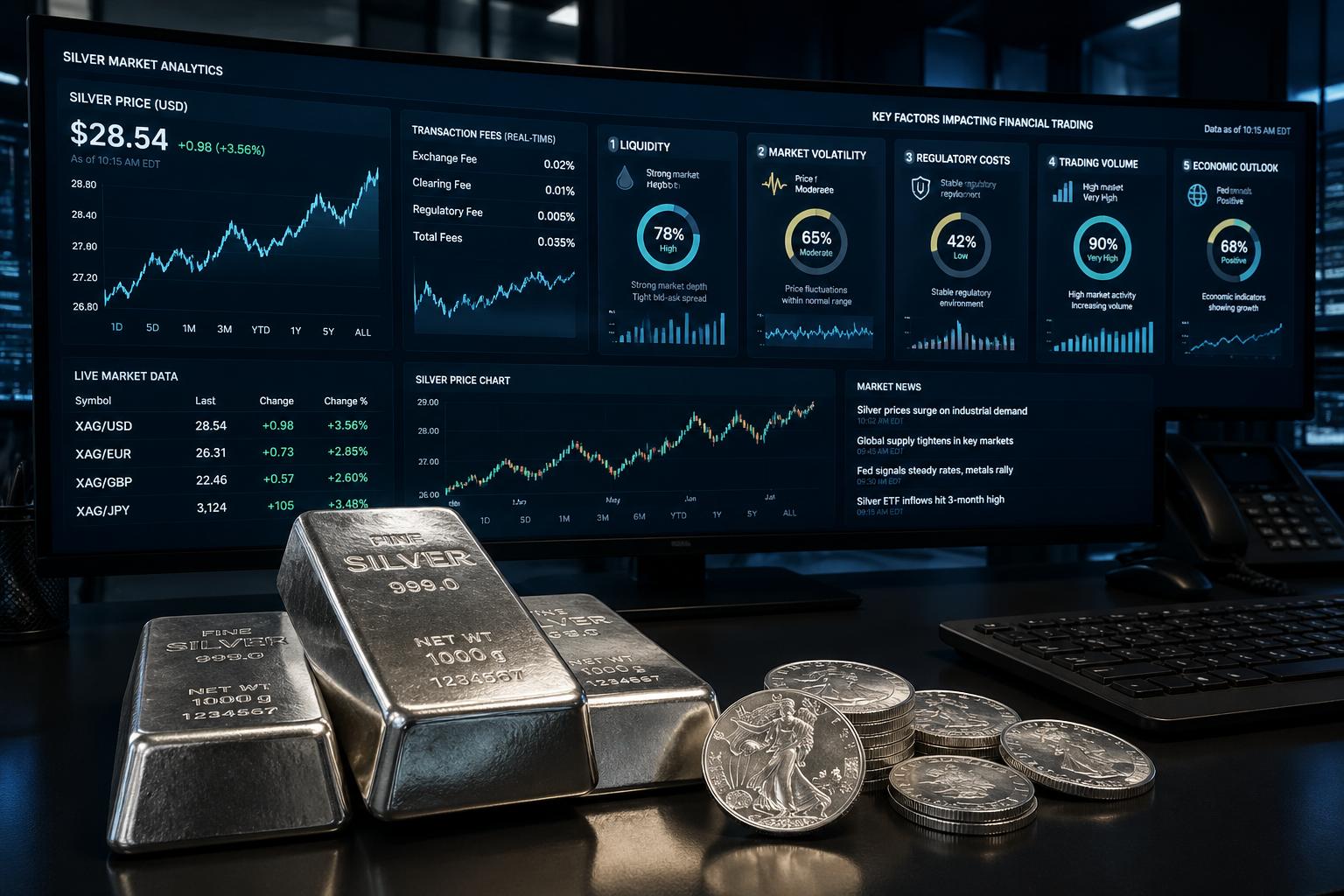 Phí giao dịch bạc MXV