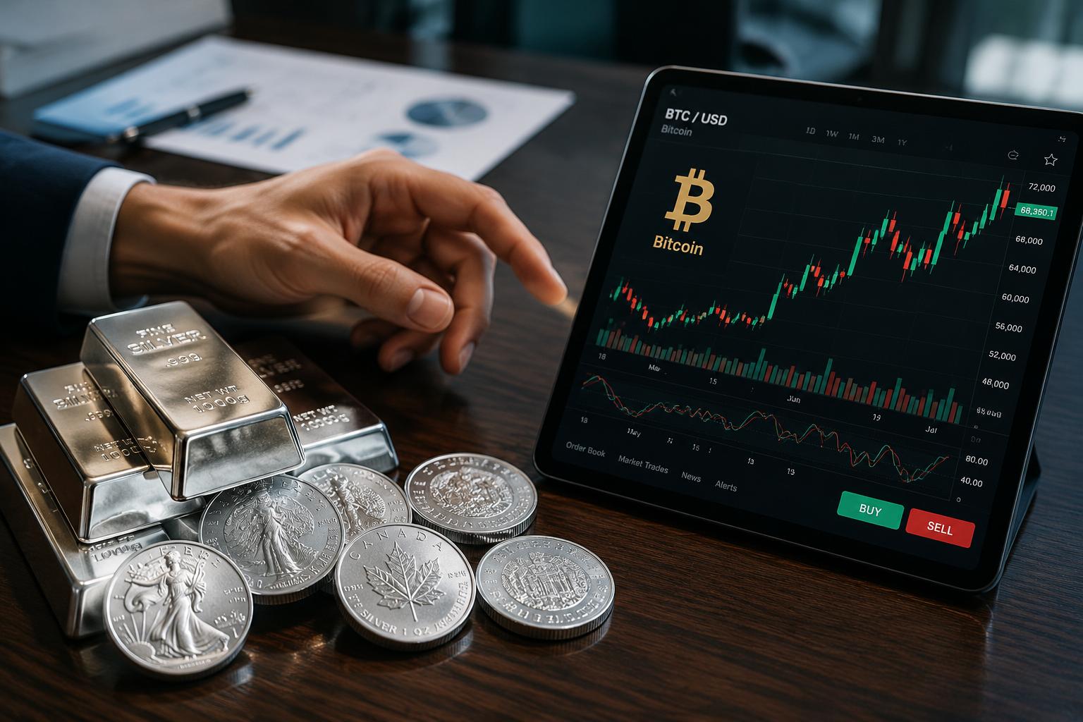 So sánh ưu nhược điểm của bạc và Bitcoin trong đầu tư