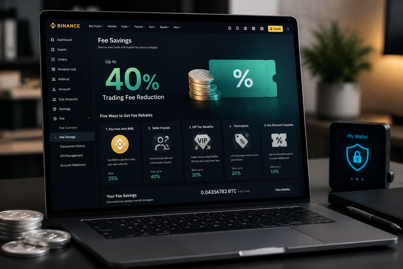 5 Cách Hoàn Phí Giao Dịch Bạc Binance Hiệu Quả Nhất [Giảm Tới 40% Phí]