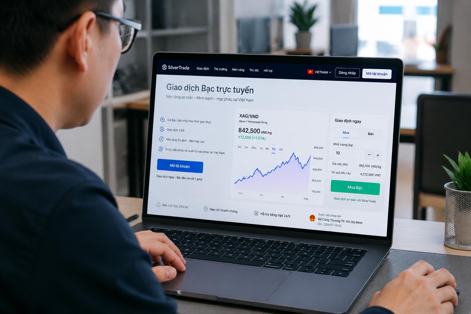 4. Hướng dẫn 6 bước mở tài khoản giao dịch bạc online nhanh chóng