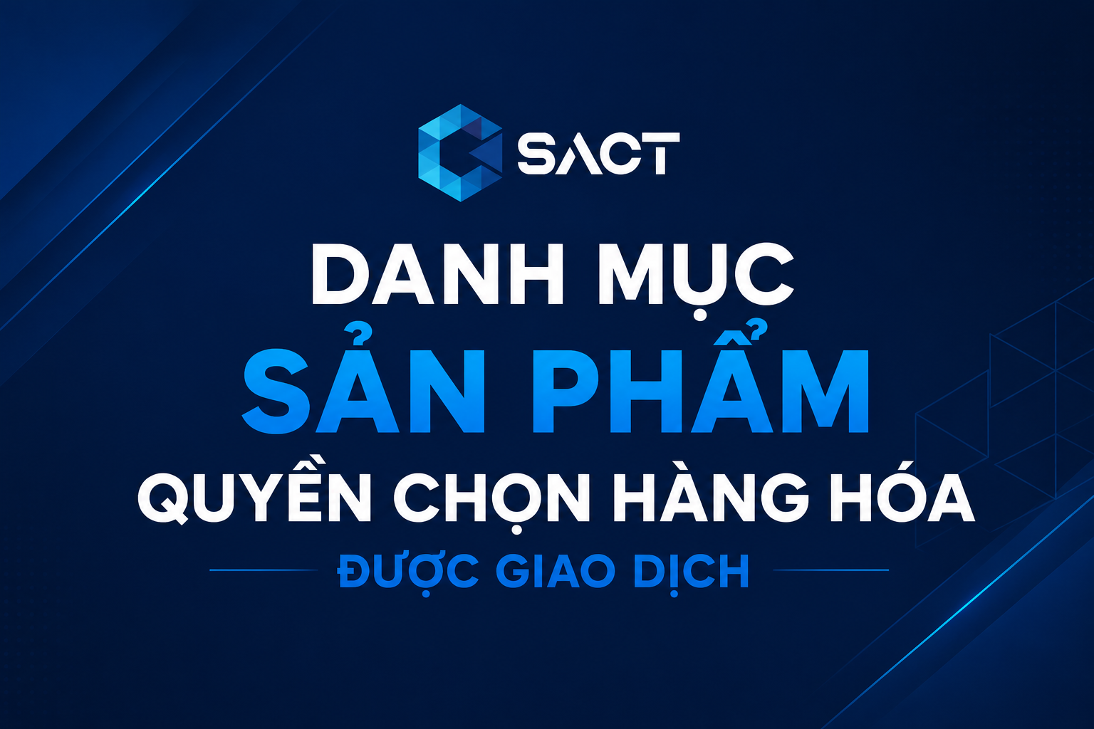 Danh mục sản phẩm quyền chọn hàng hóa được giao dịch